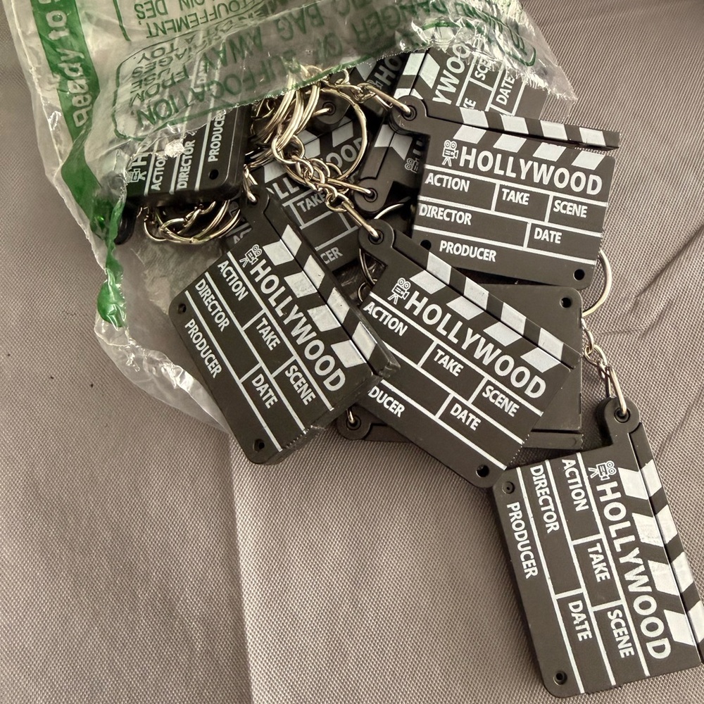 Hollywood Clapperboard Keychains